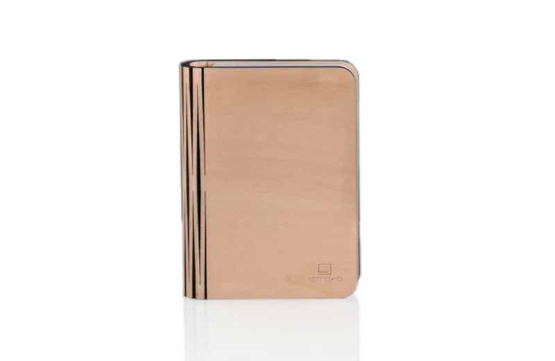 Gingko Mini Smart Book Light in Maple-3